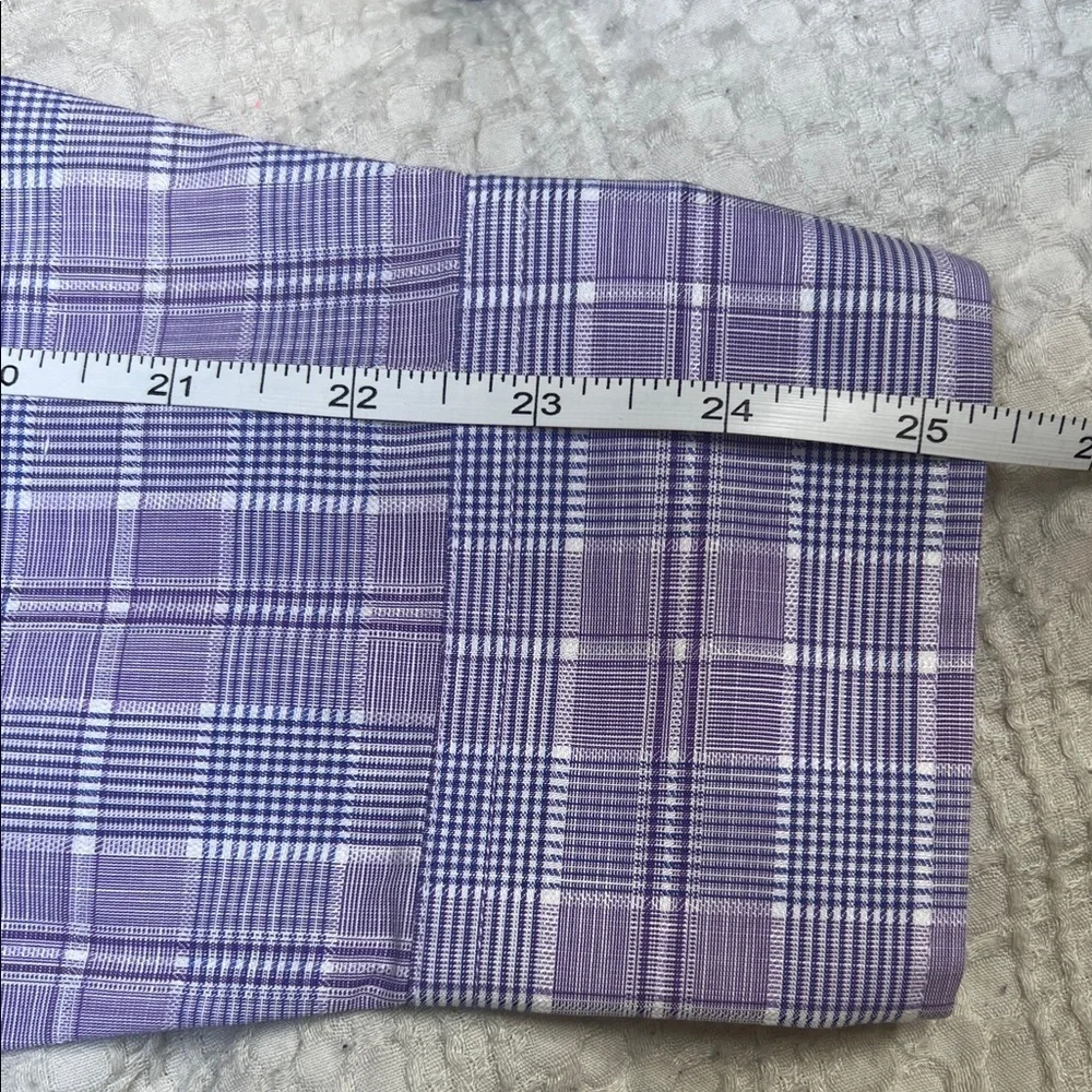 UNTUCKit men’s Purple Plaid Casual Button Down Shirt size M